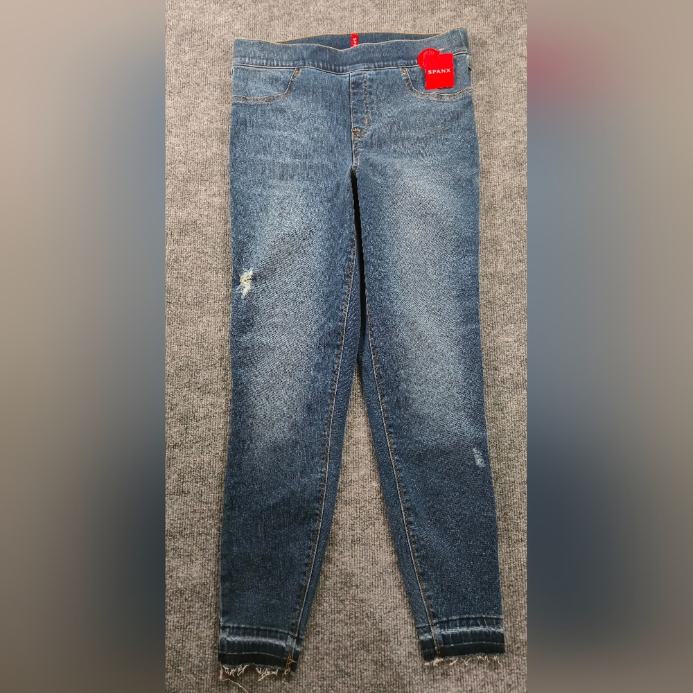 Spanx Women's Distressed Skinny Jeans Size Large NWT